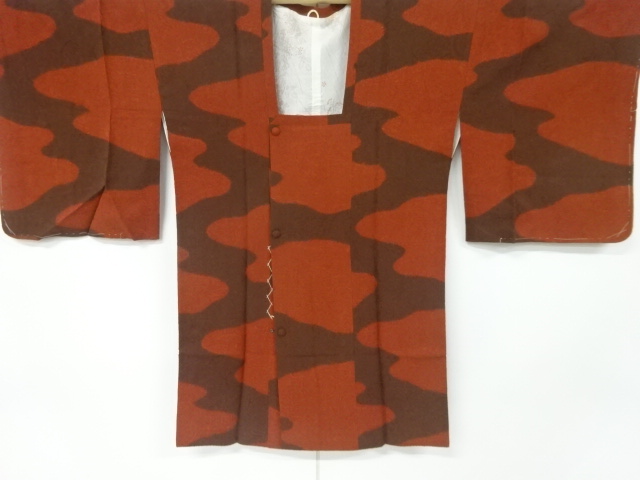 JAPANESE KIMONO / VINTAGE MICHIYUKI COAT / SILK / SHIBORI / MIST